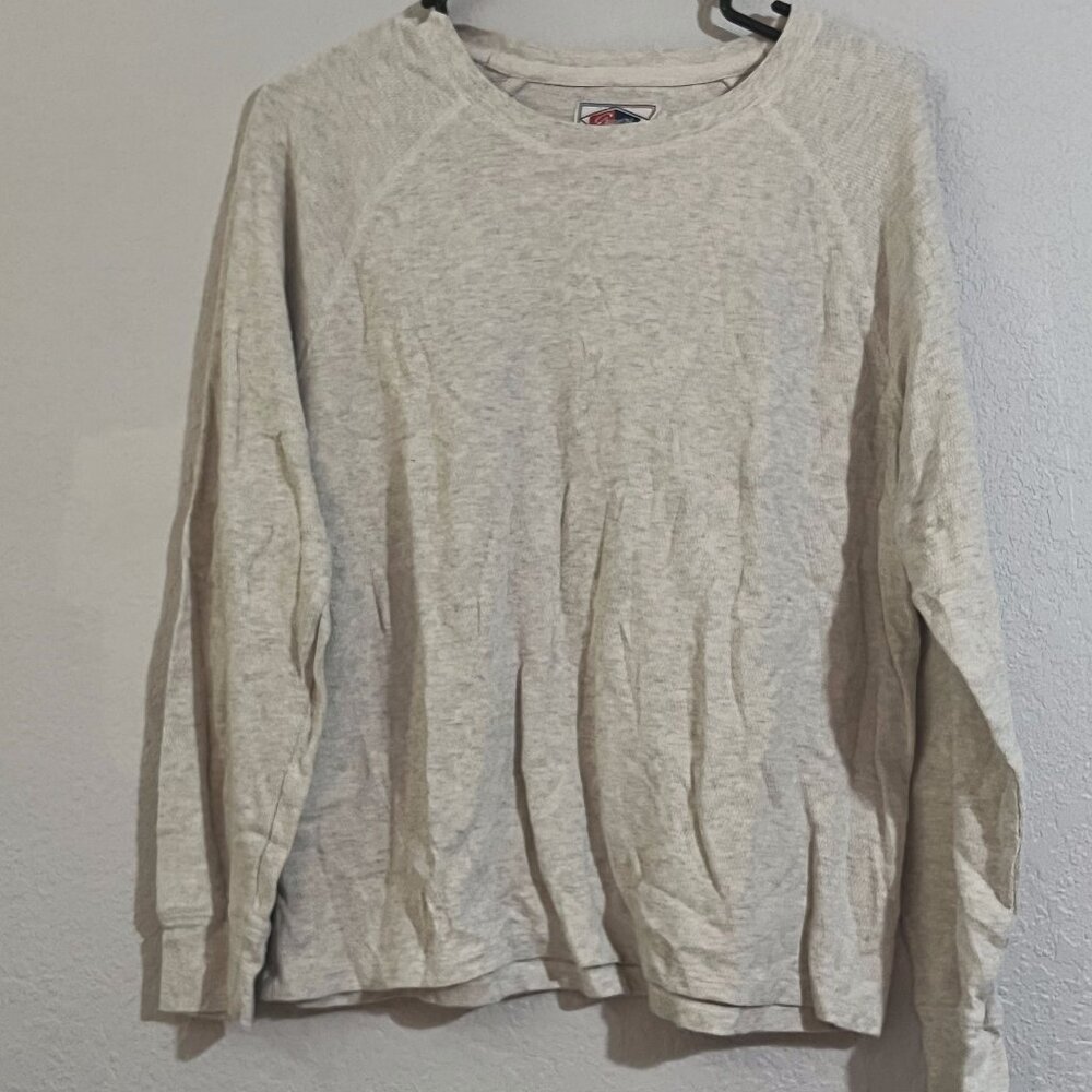 Off White Fairmile Thermal Crew, Size Small